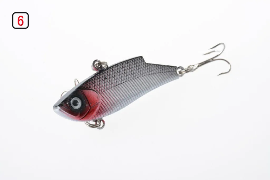 10x 5.5cm Vib Bait Fishing Lure Lures Hook Tackle Saltwater
