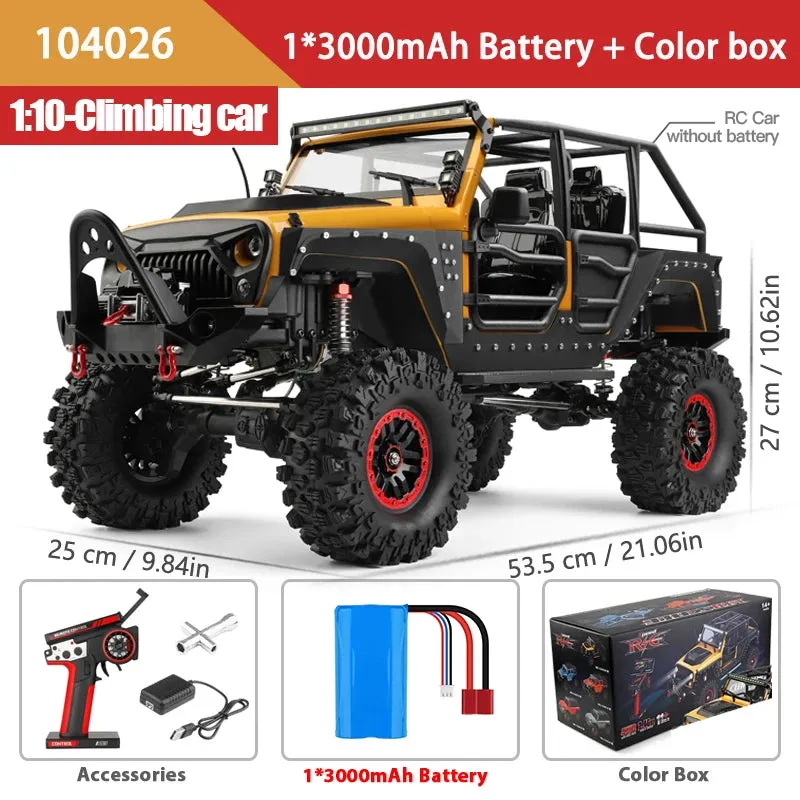 1/10 Rc Car 4x4 Off Road 2.4g 4wd Remote Control 45 Min Climbing Toy