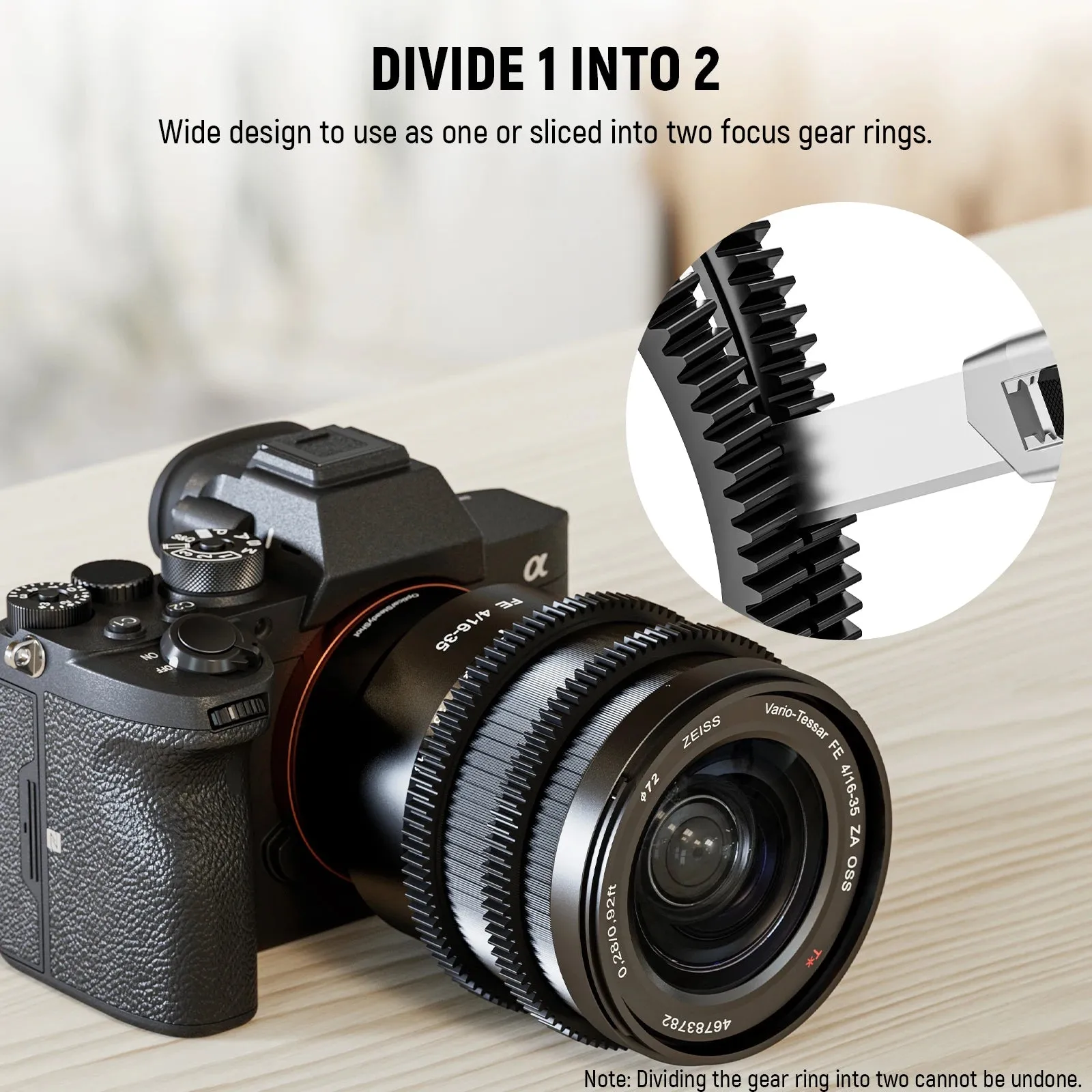 14pcs Seamless Follow Focus Gear Ring Set 0.8 Mod for 46.5 90mm Lenses