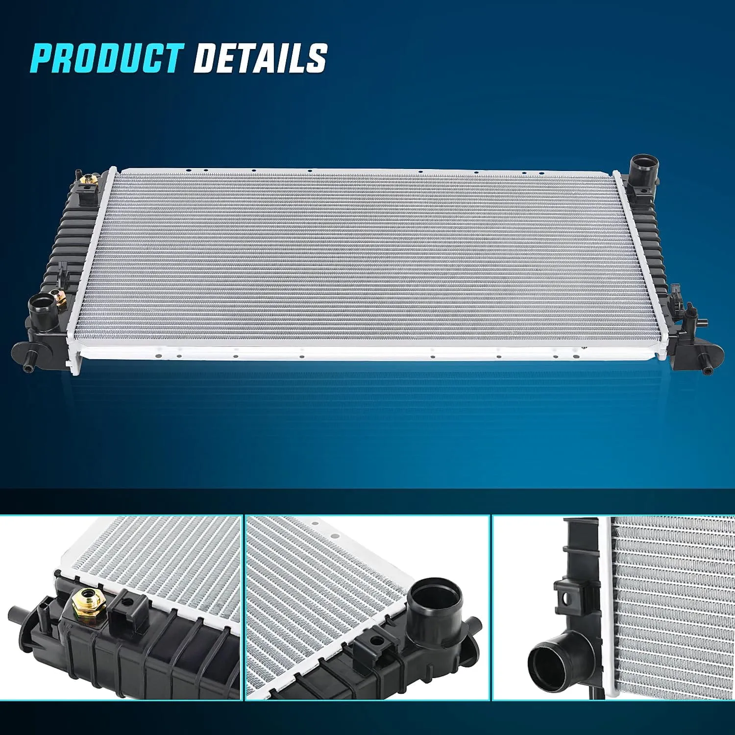 2005-2008 Ford F150 2004 Ford Expedition 4.6L 2004-2006 Ford Expedition 5.4L V8 2006-2008 Lincoln Mark LT 5.4L 2005-2008 Navigator 5.4L V8 Radiator