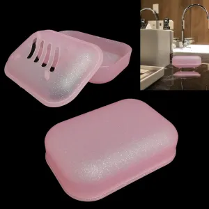 6PC Travel Soap Container Dish Case Holder Box Wash Bathroom Home Camp Clean Dry