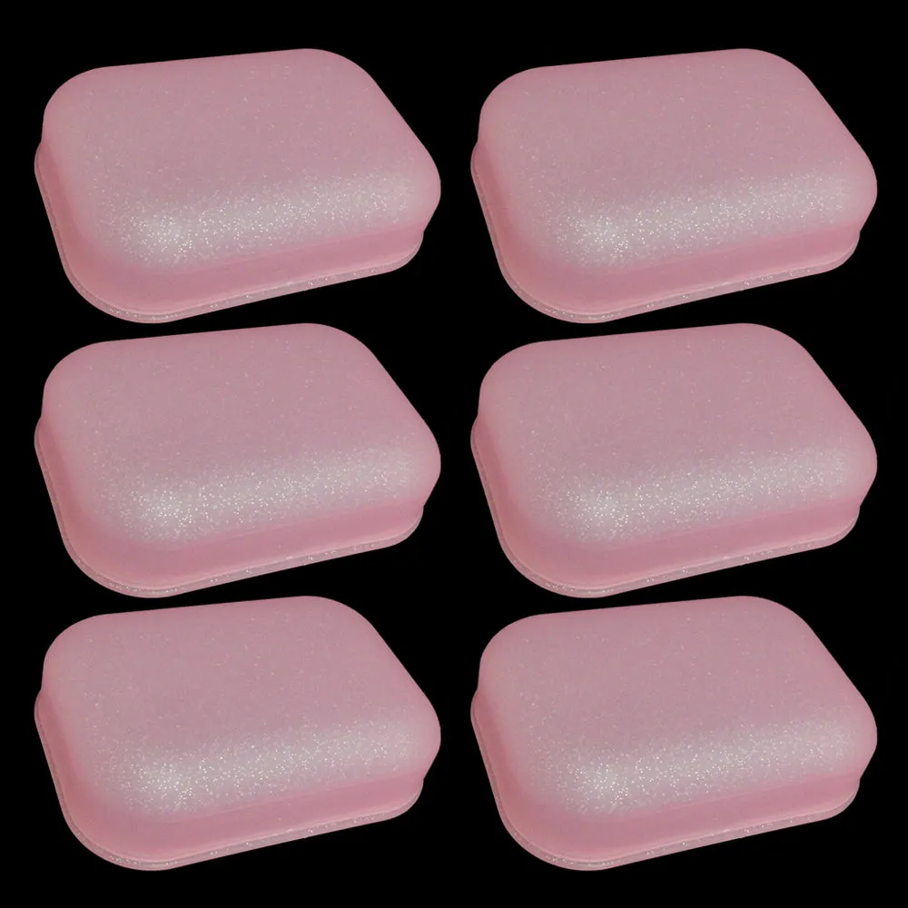 6PC Travel Soap Container Dish Case Holder Box Wash Bathroom Home Camp Clean Dry