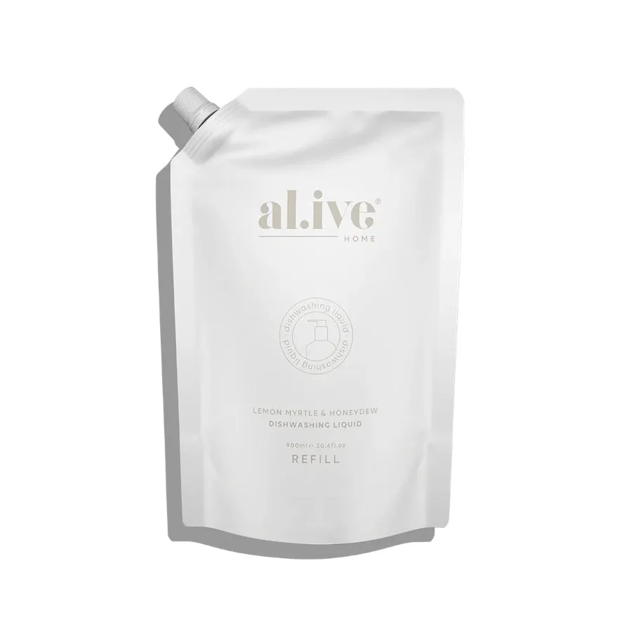 900ml Dish Wash Refill - Lemon Myrtle & Honeydew