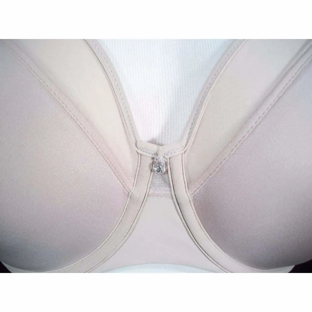 Bali 3439 One Smooth U Ultralight Illusion Neckline Underwire Bra 34D Nude NWT