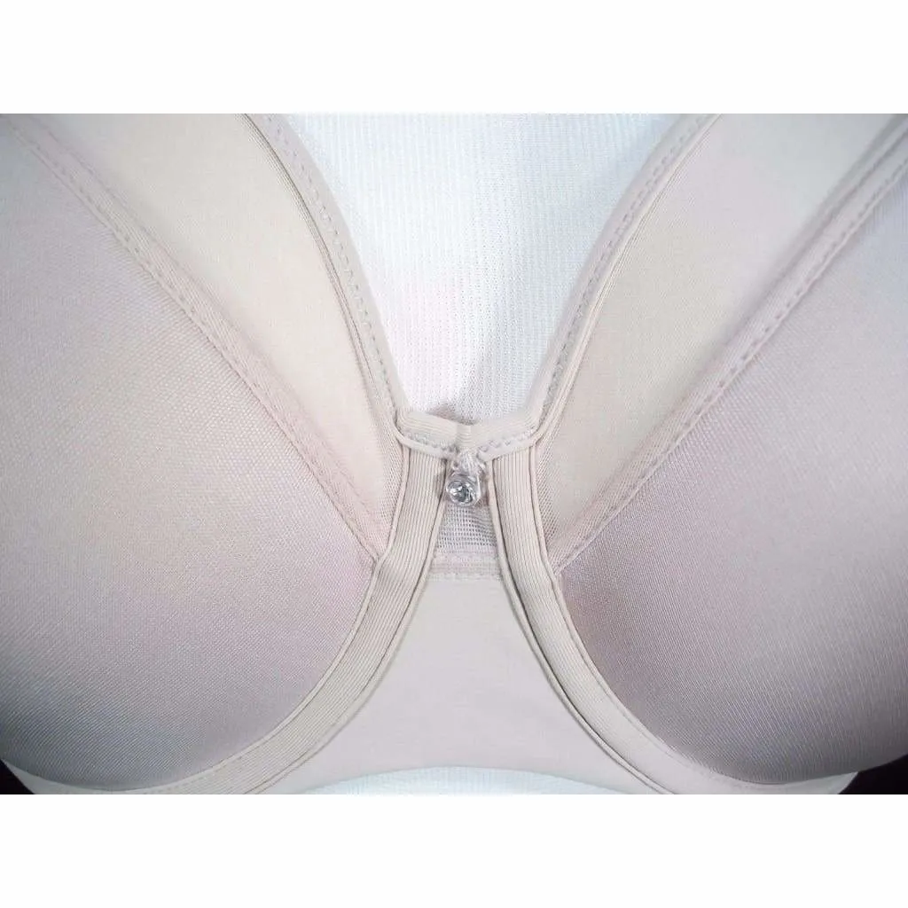 Bali 3439 One Smooth U Ultralight Illusion Neckline Underwire Bra 40C Nude NWT