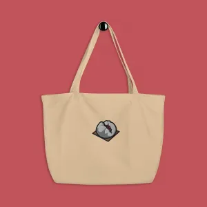 Char Siu Bao Embroidered Large Tote