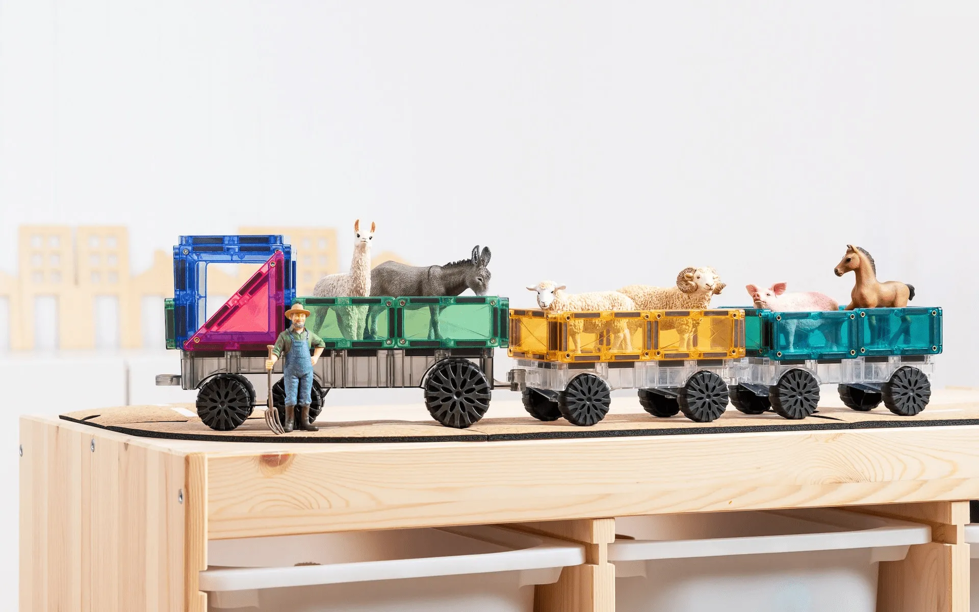 Connetix Tiles 50 Piece Pastel Transport Pack