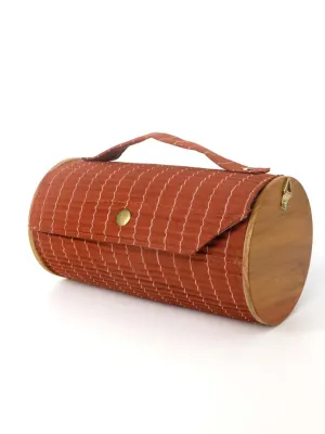 Earthen Sand Round Clutch