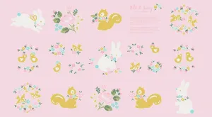 MILK & HONEY Panel Pink Sparkle - SALE $10.00 per panel