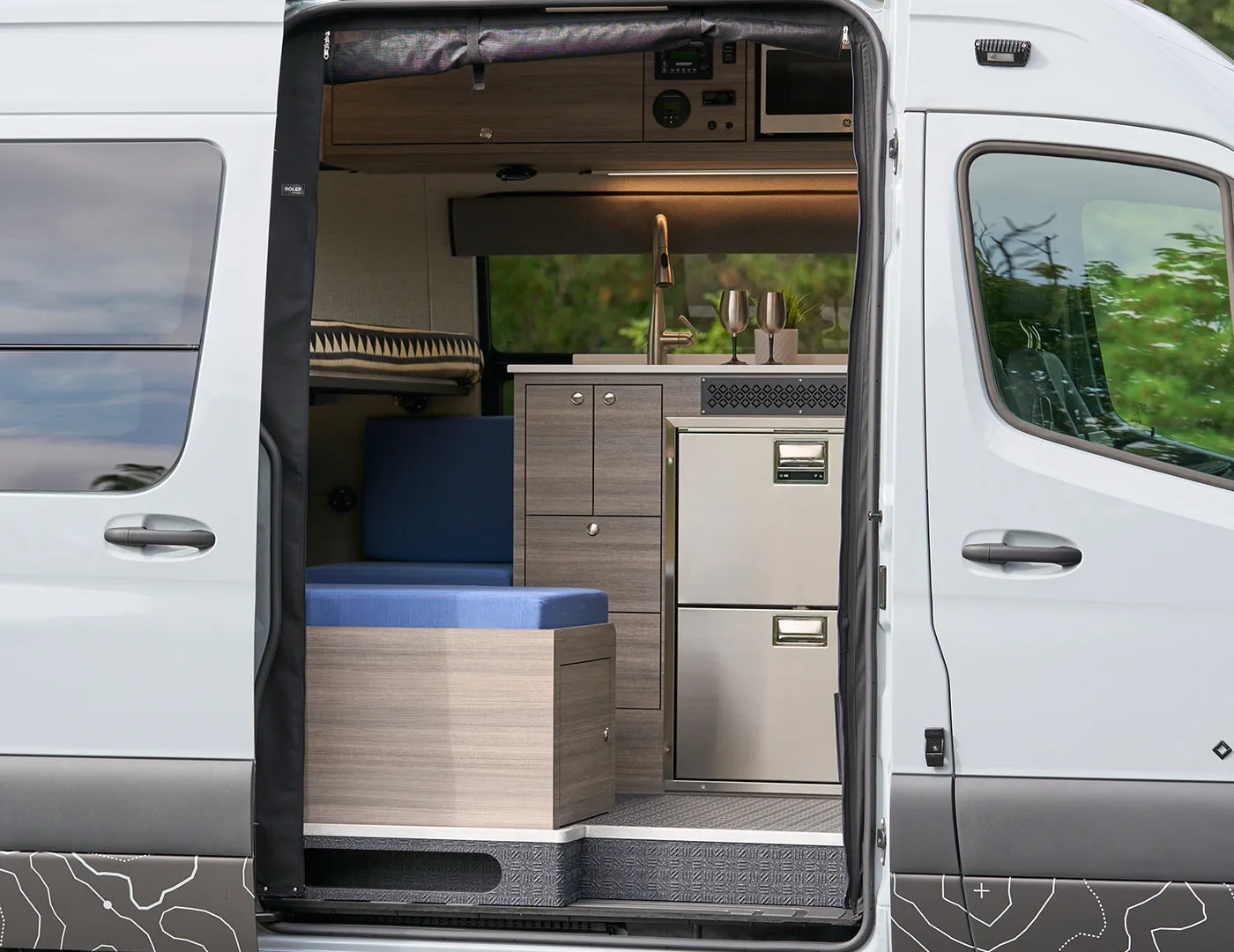 Outside Van Ripcord 2021 Sprinter 144 4x4