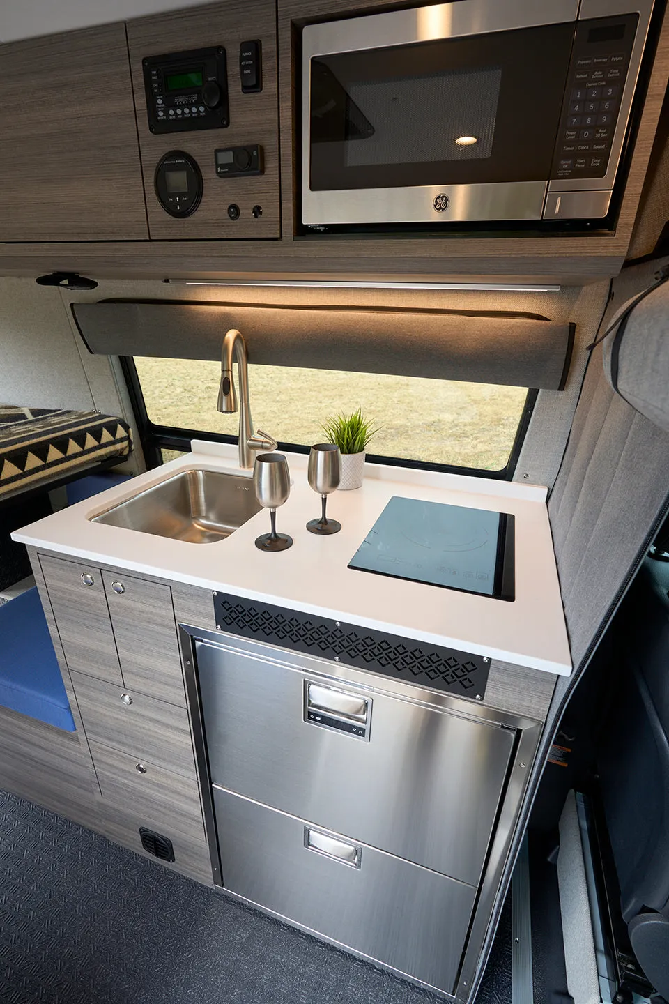 Outside Van Ripcord 2021 Sprinter 144 4x4