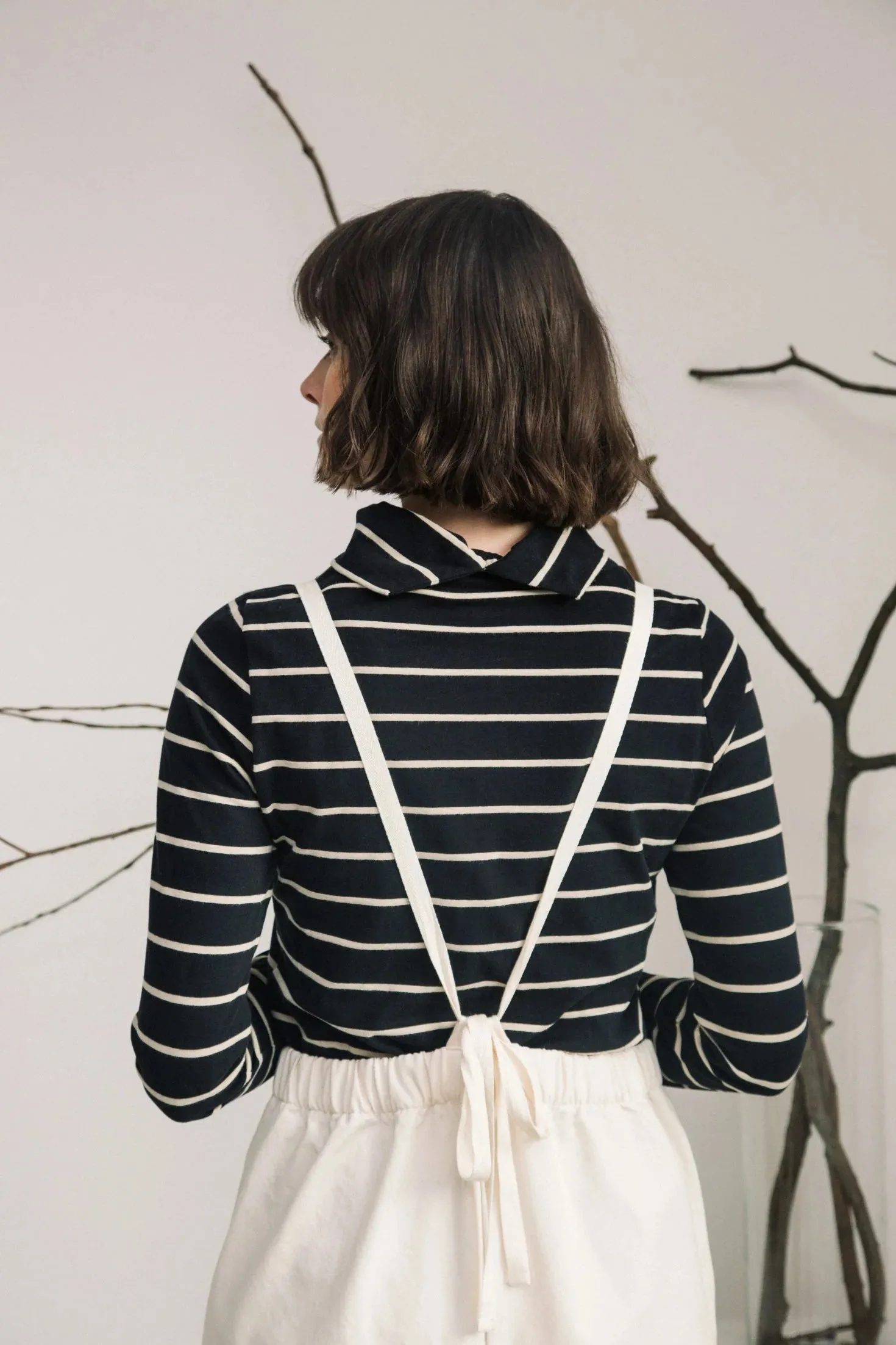 Pine-Sue Top in Black/Sand | Beaumont Organic