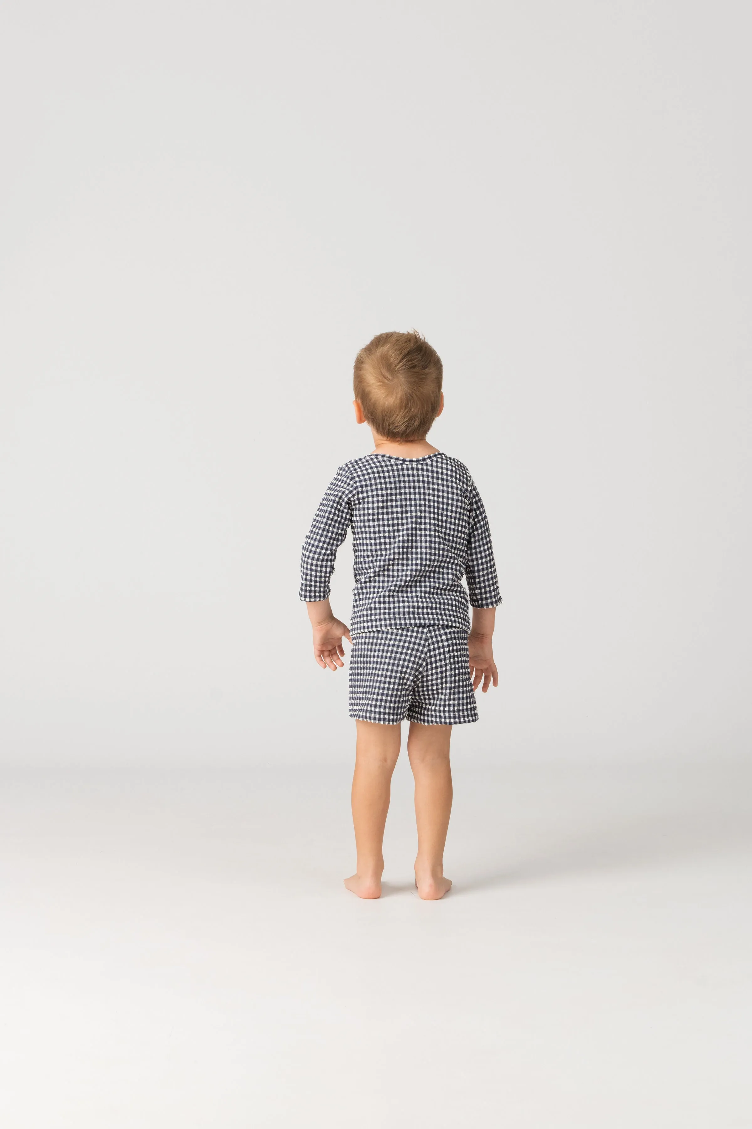 Rashie Top in Sapphire Gingham