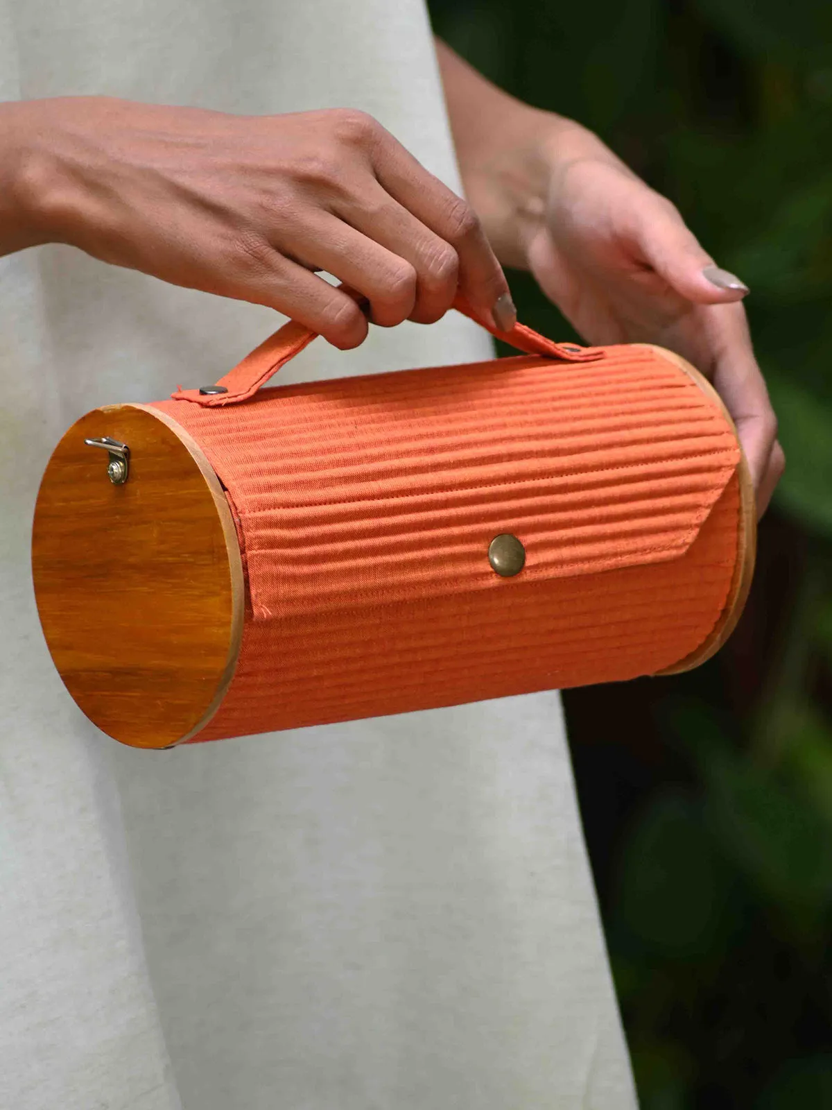Saffron Sun Round Clutch