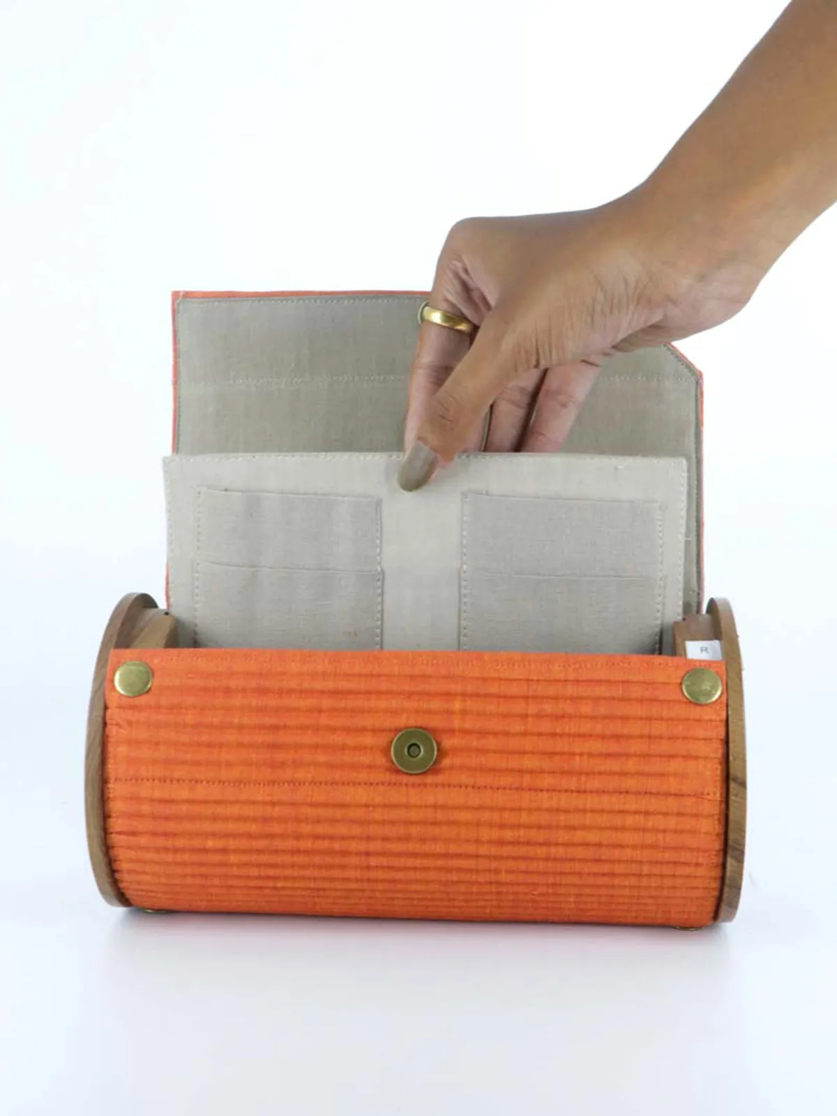 Saffron Sun Round Clutch