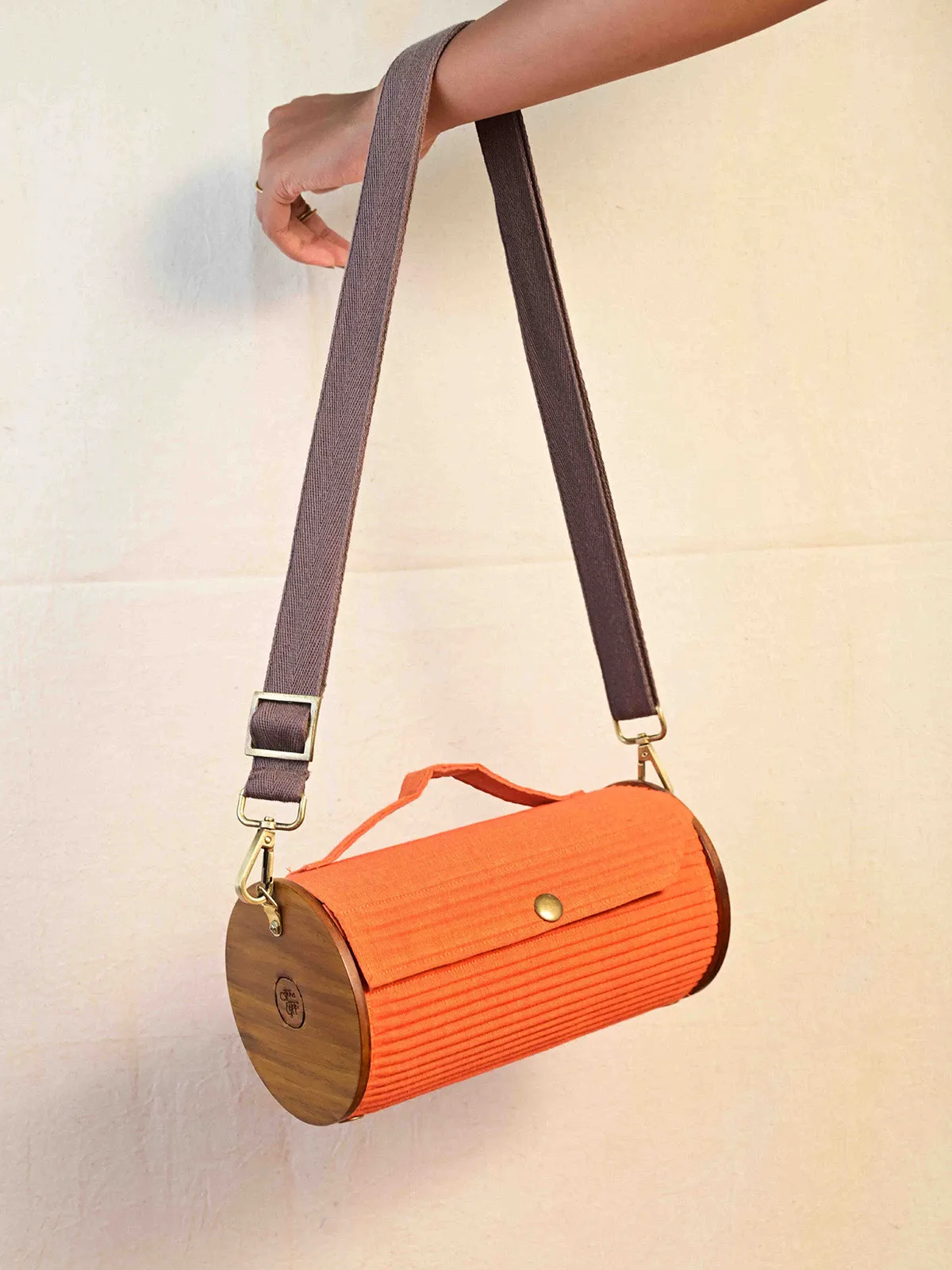 Saffron Sun Round Clutch