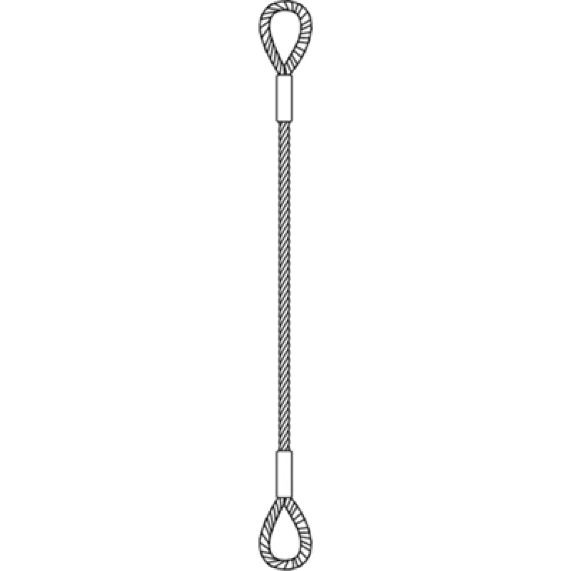 Single Leg Wire Rope Sling
