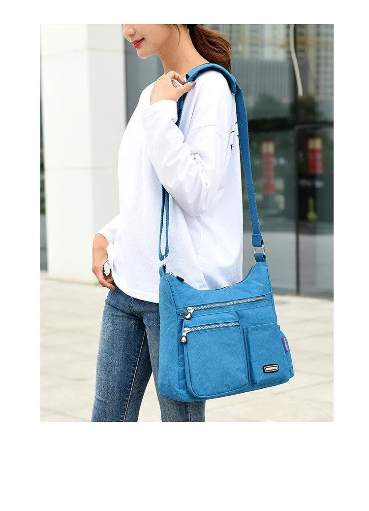 Women's Messenger Bag Cloth Bag Water Repellent Female Middle-Aged Fashionable Nylon Cloth