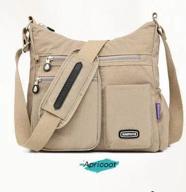 Women's Messenger Bag Cloth Bag Water Repellent Female Middle-Aged Fashionable Nylon Cloth