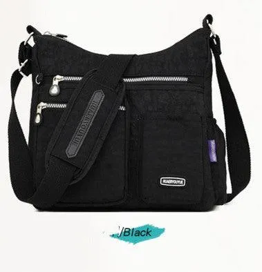 Women's Messenger Bag Cloth Bag Water Repellent Female Middle-Aged Fashionable Nylon Cloth