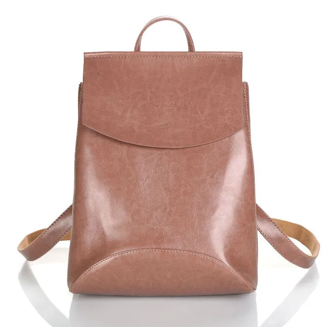 Youth Leather Backpacks for Teenage Girls