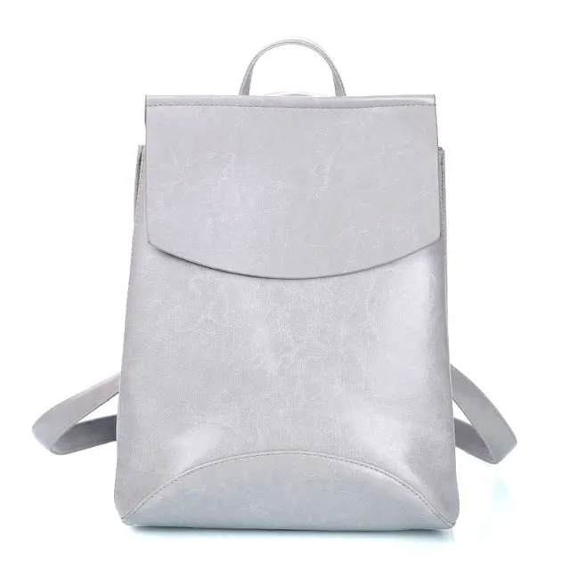 Youth Leather Backpacks for Teenage Girls