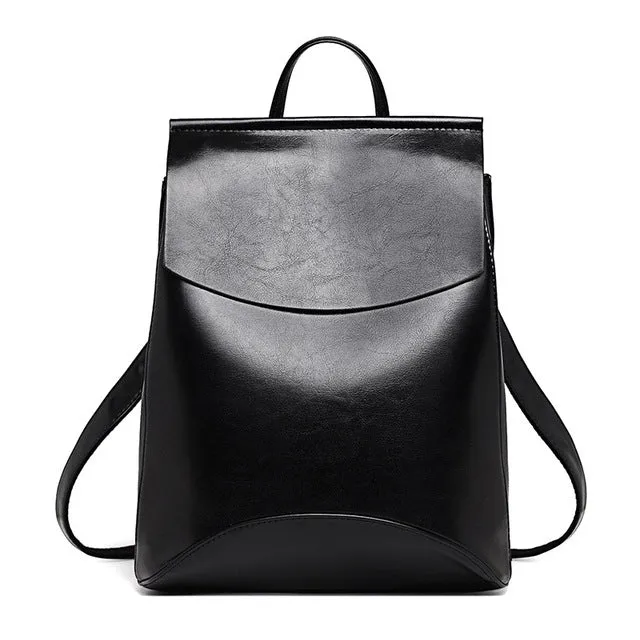 Youth Leather Backpacks for Teenage Girls
