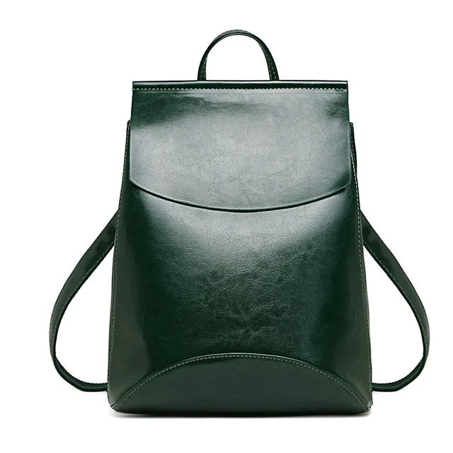 Youth Leather Backpacks for Teenage Girls