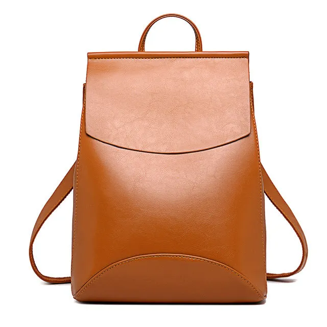 Youth Leather Backpacks for Teenage Girls