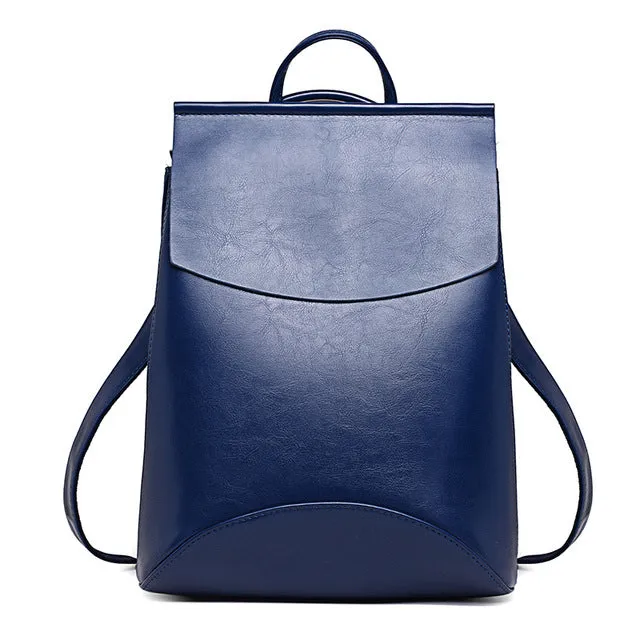 Youth Leather Backpacks for Teenage Girls