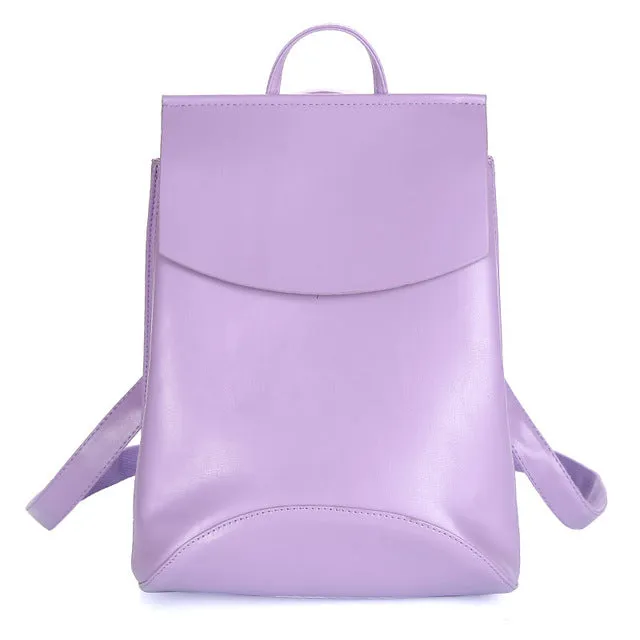 Youth Leather Backpacks for Teenage Girls