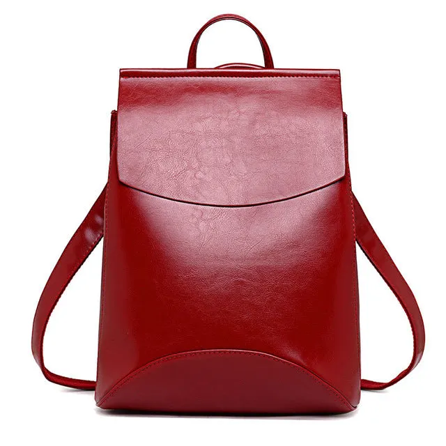 Youth Leather Backpacks for Teenage Girls